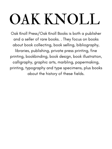 Oak Knoll Press